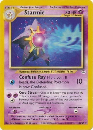 Starmie Card Front