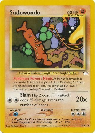 Sudowoodo Card Front