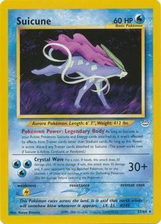 Suicune Card Front