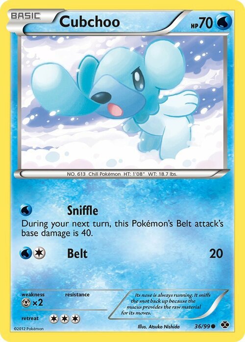 Cubchoo Card Front