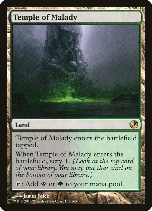 Temple of Malady Card Front