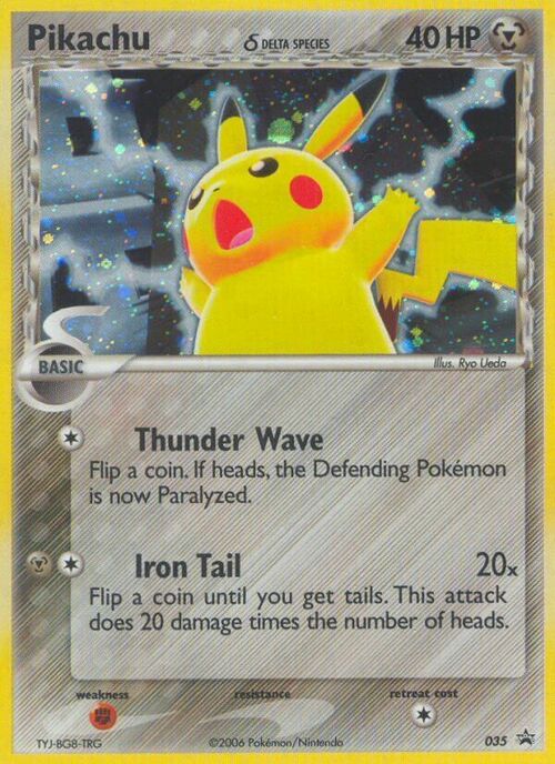 Pikachu δ Card Front