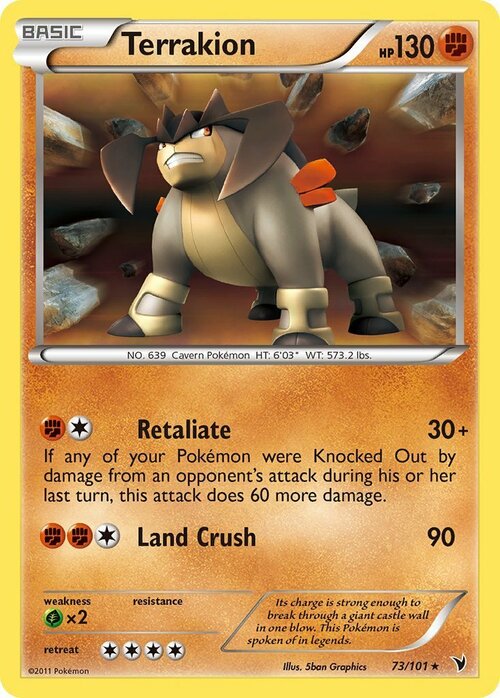 Terrakion Card Front