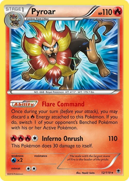 Pyroar Card Front