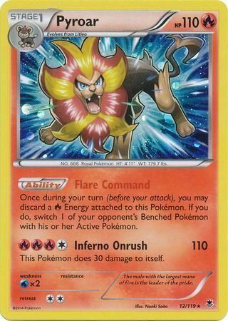 Pyroar Card Front