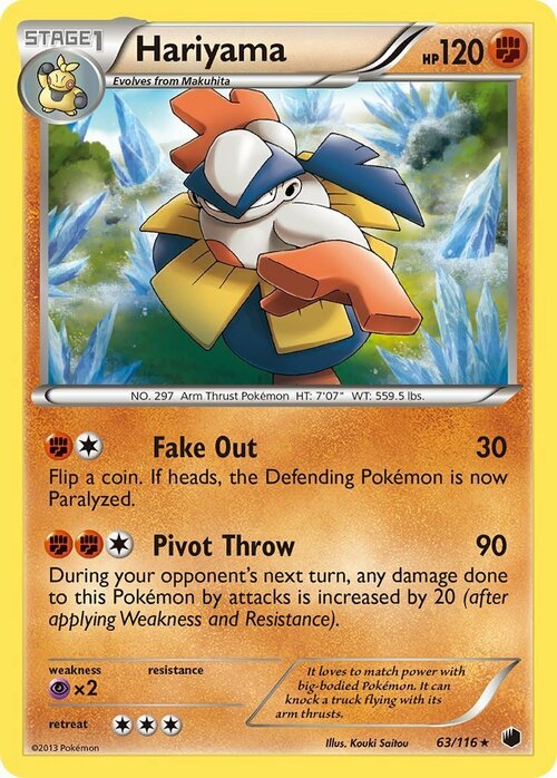 Hariyama Card Front