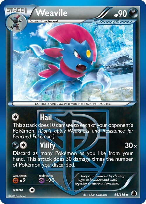 Weavile Card Front