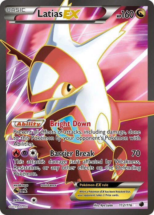 Latias EX Card Front