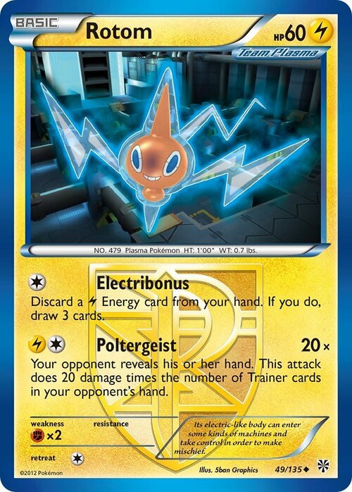 Rotom Card Front