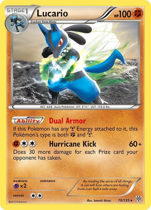 Lucario Card Front