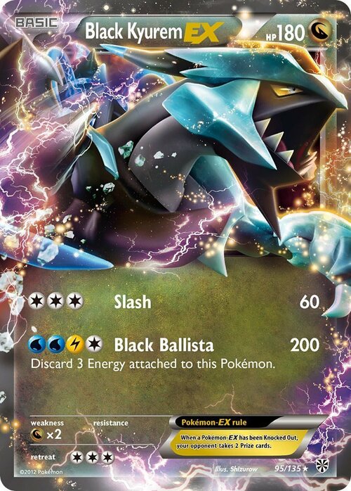 Black Kyurem EX Card Front