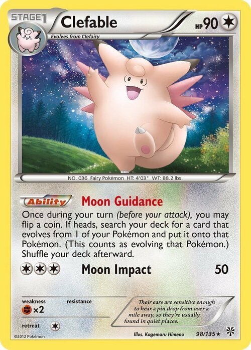 Clefable Card Front