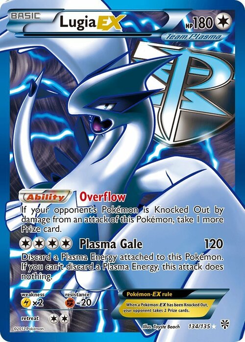 Lugia EX Card Front