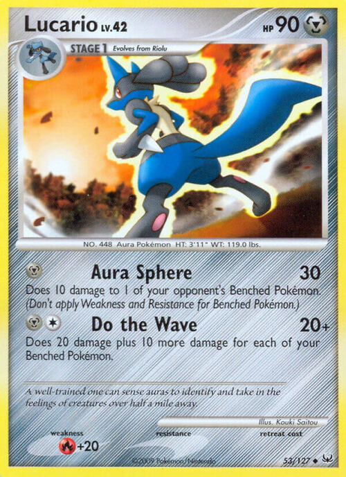 Lucario Lv.42 Card Front