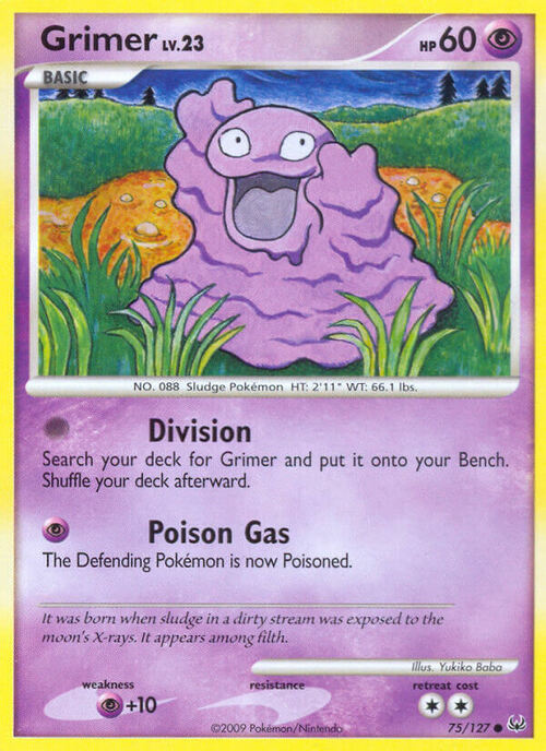 Grimer Lv.23 Card Front