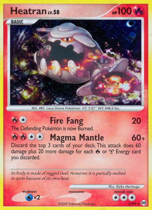 Heatran Card Front