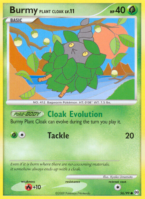 Burmy Plant Cloak Card Front