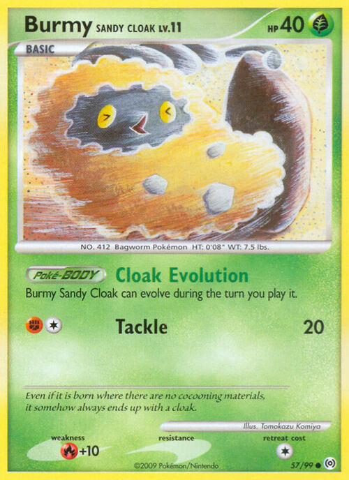 Burmy Sandy Cloak Card Front