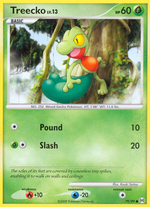 Treecko Card Front