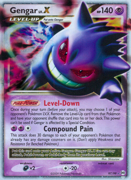 Gengar LV.X Card Front