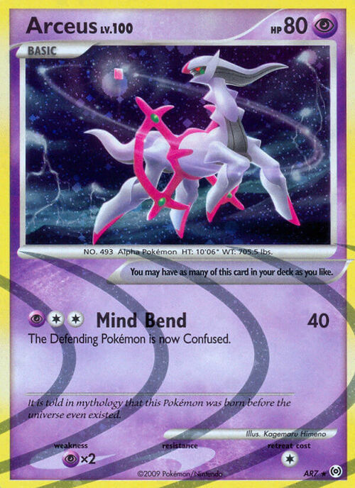 Arceus Card Front