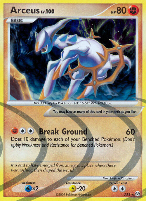 Arceus Card Front