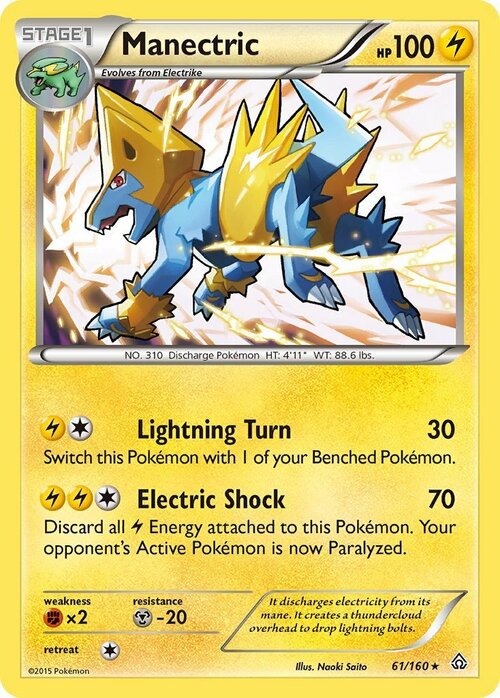 Manectric Card Front