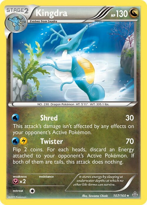 Kingdra Card Front