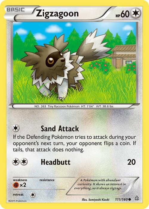 Zigzagoon Card Front