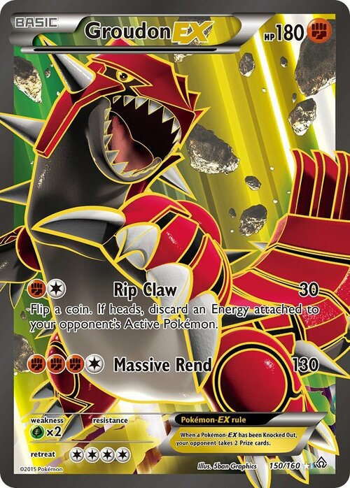 Groudon EX Card Front