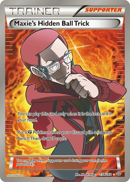 Maxie's Hidden Ball Trick Card Front