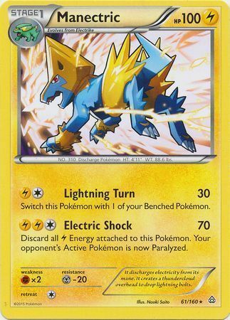 Manectric Card Front