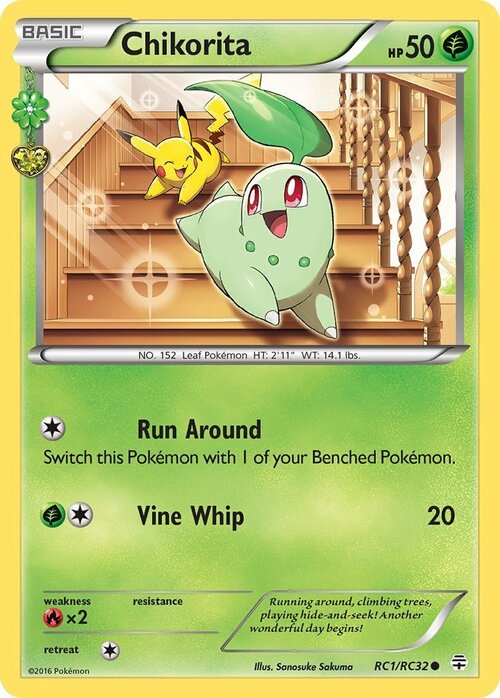 Chikorita Card Front