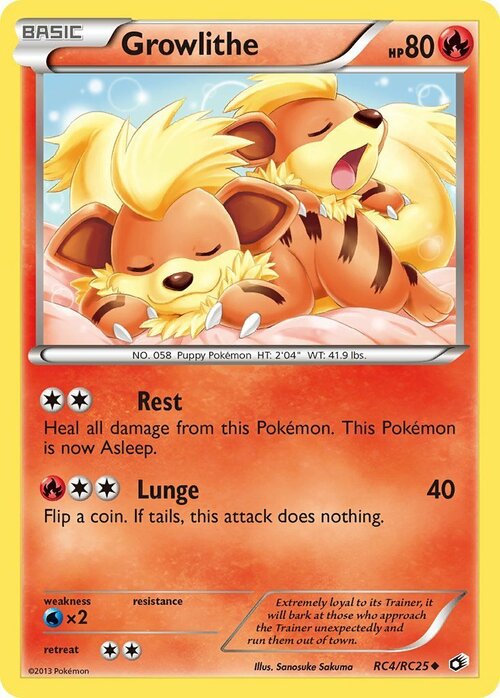 Growlithe Card Front