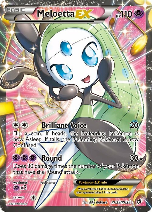 Meloetta EX Card Front