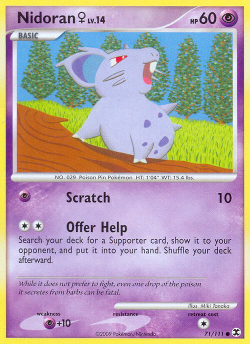 Nidoran F Card Front