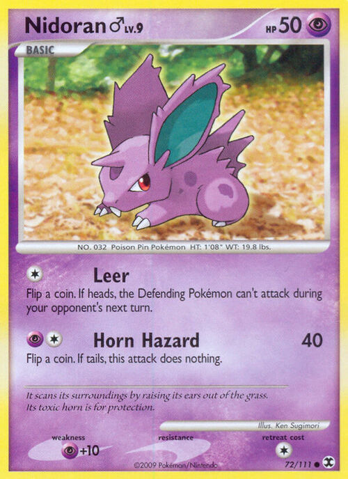 Nidoran M Card Front