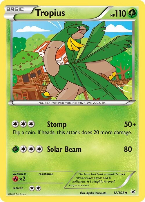 Tropius Card Front