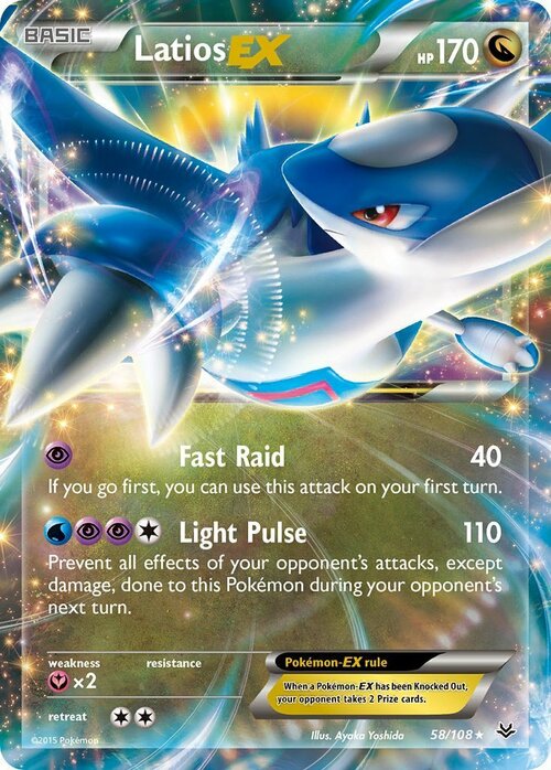 Latios EX Card Front