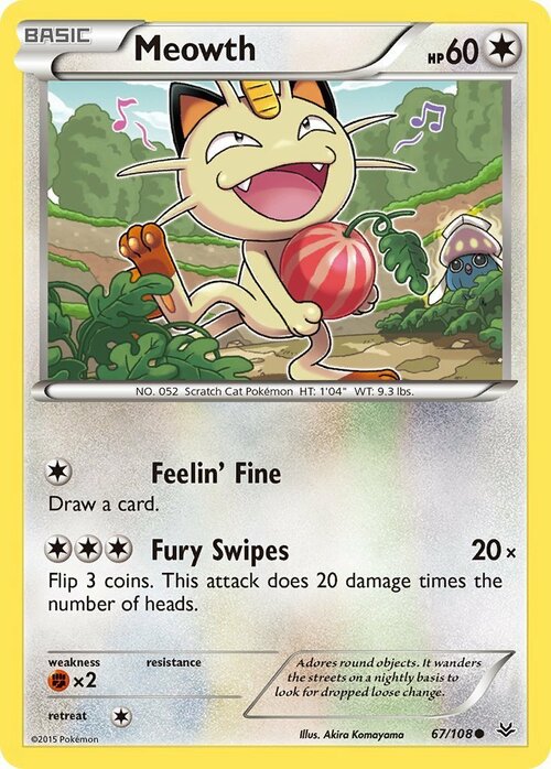 Meowth Card Front