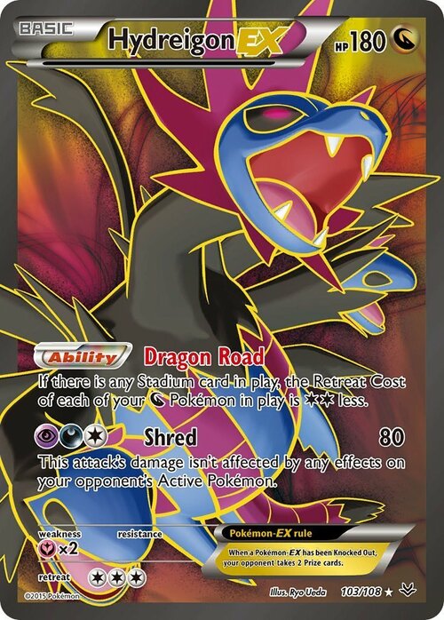 Hydreigon EX Card Front