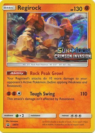 Regirock Card Front