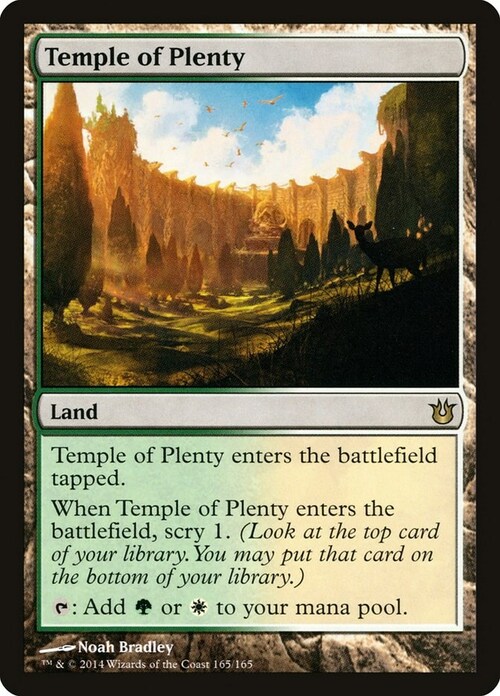 Temple of Plenty Card Front