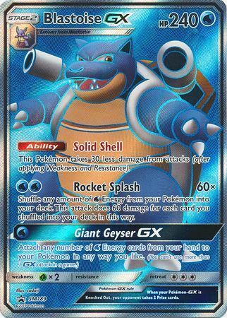 Blastoise GX Card Front