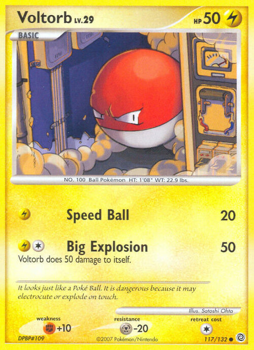 Voltorb Card Front