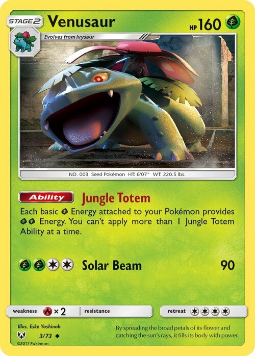 Venusaur Card Front