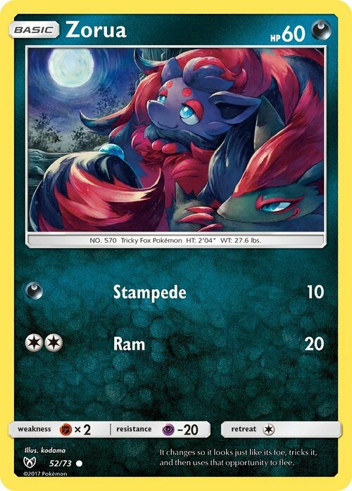 Zorua Card Front