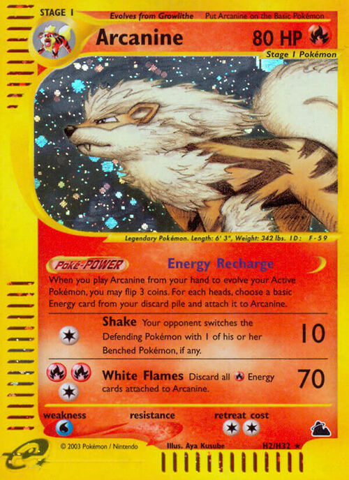 Arcanine Card Front