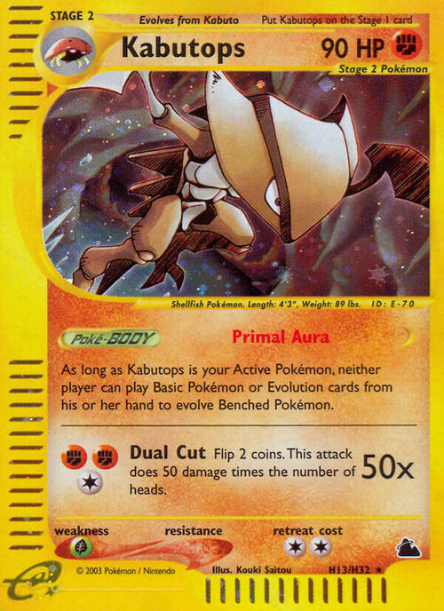 Kabutops Card Front