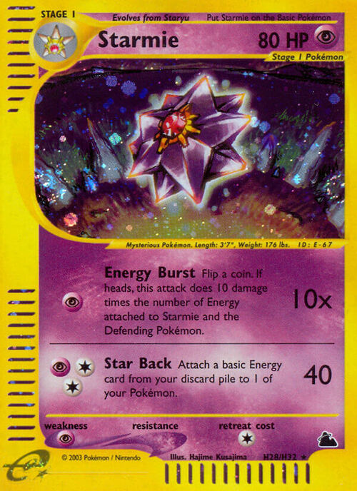 Starmie Card Front